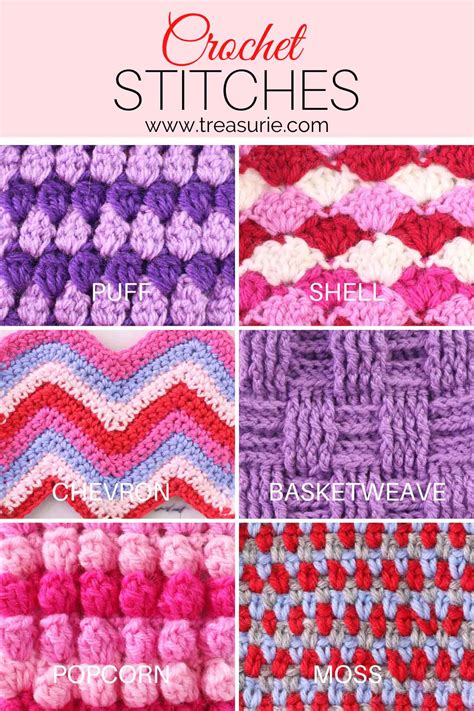 39+ Types of Crochet Stitches & Patterns Easy Guide with Pictures ...