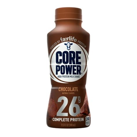 Core Power 26g Protein Drink, Chocolate, 11.5 Fl Oz, 1 Count - Walmart ...