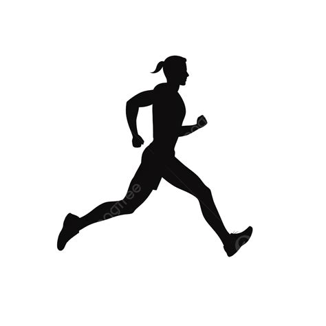 Silhouette Of The Running Guy, Sprinter, Morning, Background PNG Transparent Image and Clipart ...