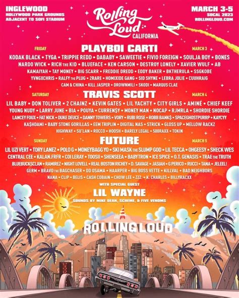 Rolling Loud Los Angeles 2023 Lineup Revealed: Playboi Carti, Travis Scott, & Future Headline ...