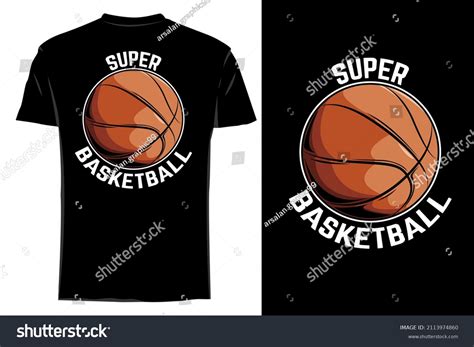 Super Basketball T Shirt Mockup Retro Stock Vector (Royalty Free) 2113974860 | Shutterstock