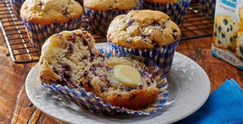 Blueberry Muffins | "JIFFY" Mix