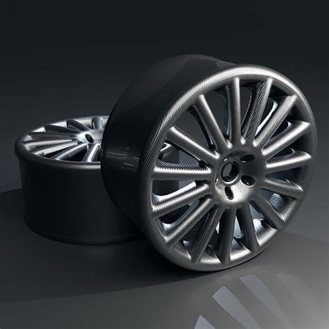 Carbon Fiber Alloy Wheels 3D model | CGTrader