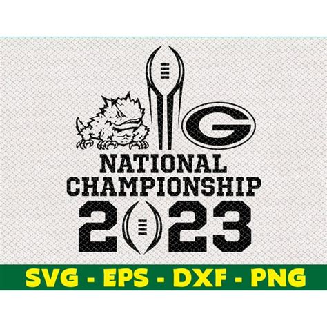 National Championship 2023 Svg, Eps, Png, Dxf, Digital Downl - Inspire ...