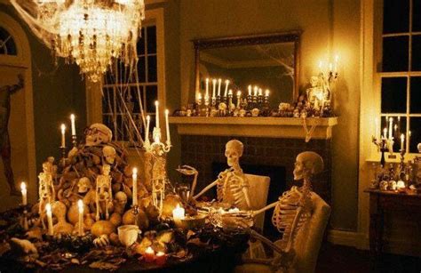 Livin' it up at the Hotel California (With images) | Halloween fireplace, Halloween dining room ...