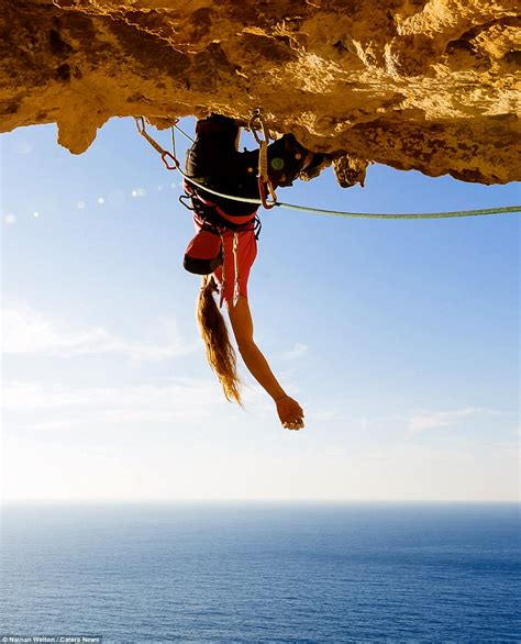 Rock climber Rannveig Aamodt leans back off a stunning Greek cliff face | Daily Mail Online