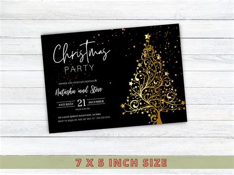 Corporate Christmas Party Invitations, Digital Christmas Party Invite ...