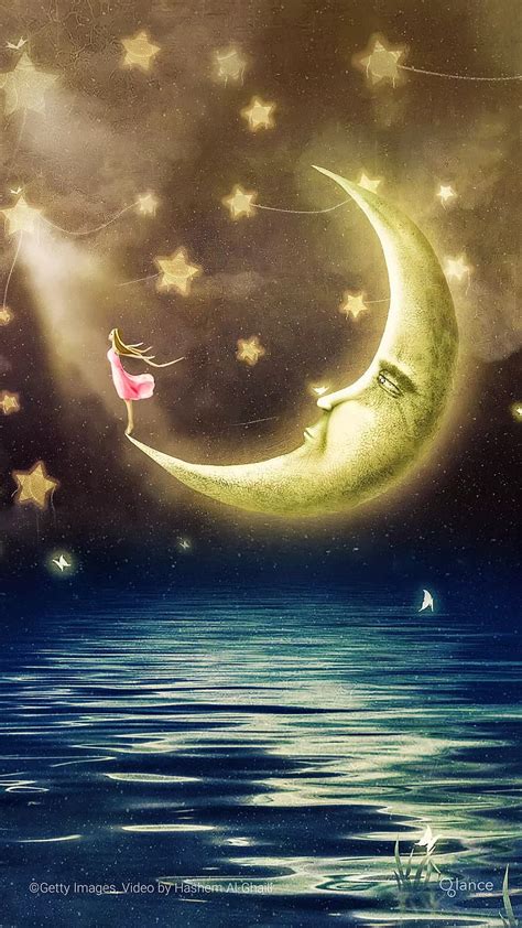 Magic, Child, Half Moon, House, Moon, Night, Sky, Stars, Wizard, HD Phone Wallpaper Peakpx ...