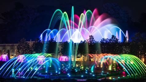 The Fountain Light Show at Longwood Gardens! - YouTube