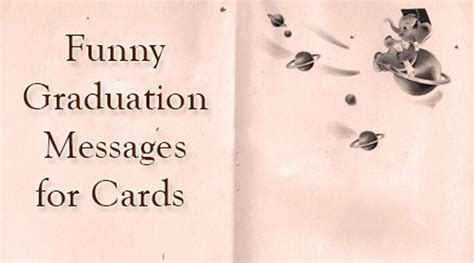 Funny Graduation Messages for Cards