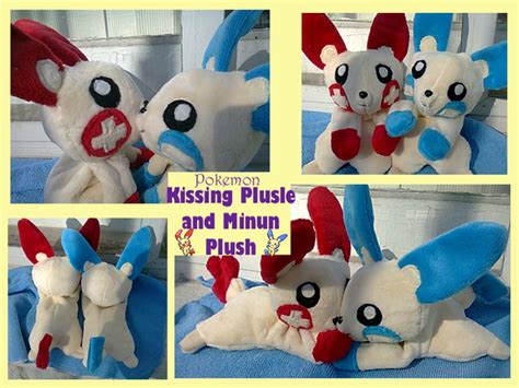 Plusle and Minun Beanie Plush by methuselah-alchemist on deviantART