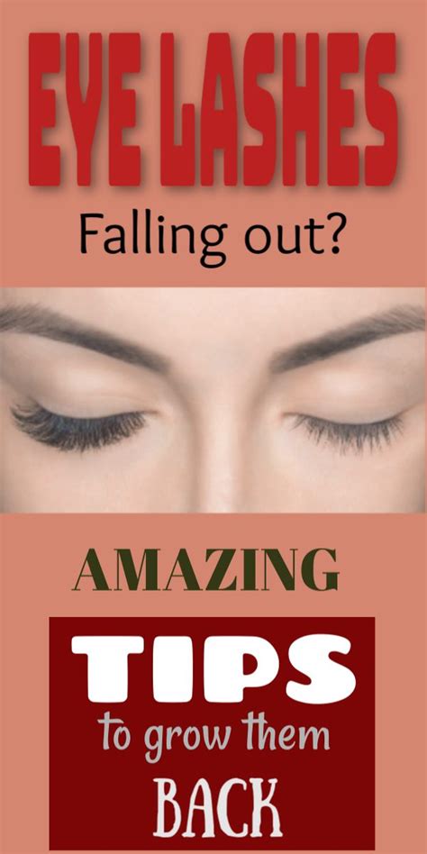 Eyelashes Falling Out? Amazing Natural Tips To Grow Them Back #beauty #natural #Tips #DIY # ...