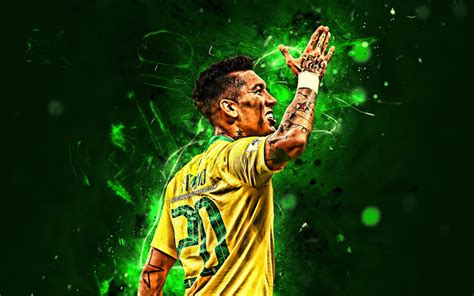 Download wallpapers Roberto Firmino, back view, Brazil National Team ...