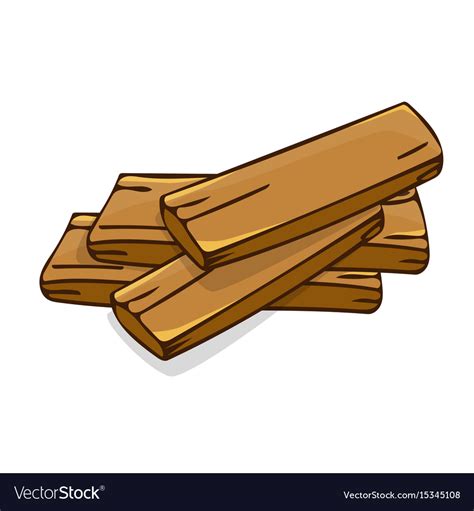 Wood planks isolated Royalty Free Vector Image