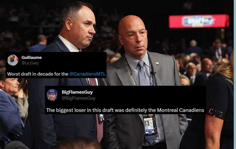 "Biggest loser": Montreal Canadiens fans fuming at Habs picks in the ...