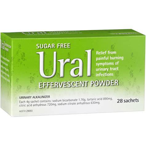 Ural Sachets 28X4g Effervescent Granules Flavoured Urinary Alkalinize