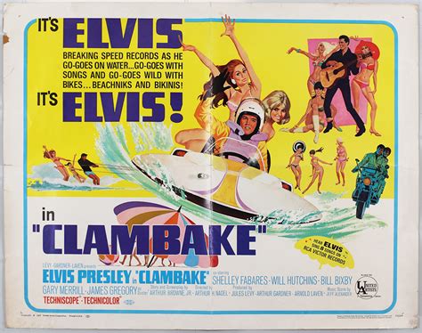 Lot Detail - Elvis Presley "Clambake" Original Half-Sheet Movie Poster