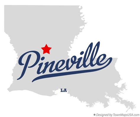 Map of Pineville, LA, Louisiana