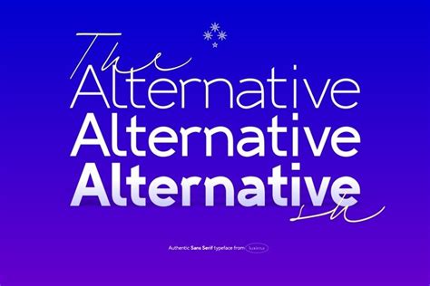 Alternative Font - Free Font