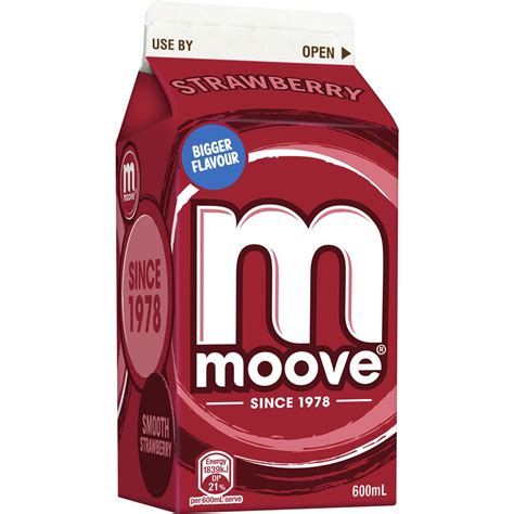 Moove Flavoured Milk Strawberry 600ml | Woolworths