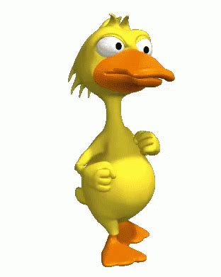 Animated Yellow Duck Walking GIF | GIFDB.com