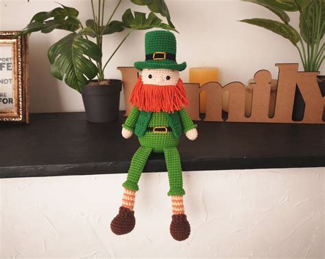 Crochet Leprechaun Doll Pattern St Patrick's Day Decor | Etsy