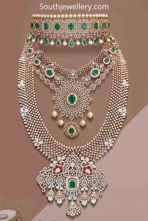 Bridal diamond necklace set by Mangatrai photo | Necklace set indian bridal jewelry, Bridal ...