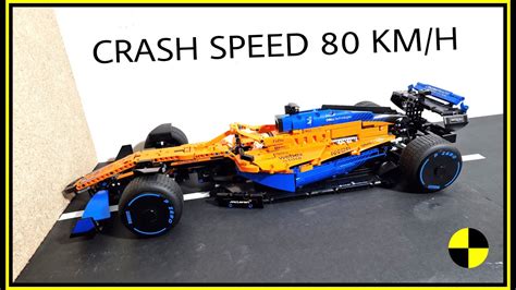 Lego McLaren F1 CRASH 🚨 80 KM/H 🚨 Lego Technic 42141 CRASH - Lego car ...