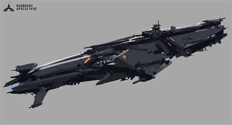 ArtStation - Boundary Apocalypse™ Destroyer, Drock Nicotine | Space ship concept art, Concept ...