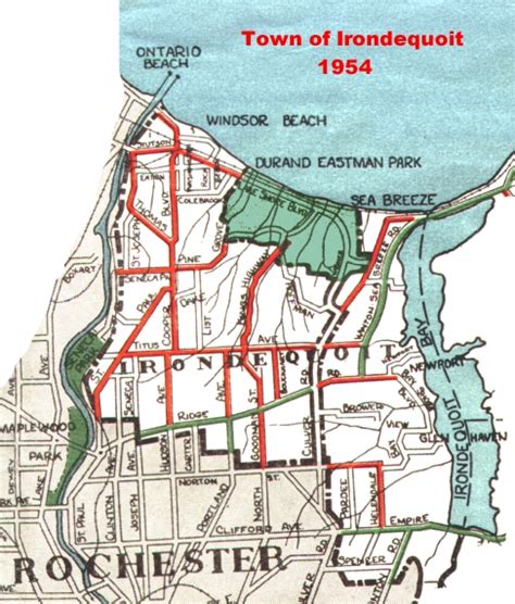 1954 Map of Irondequoit