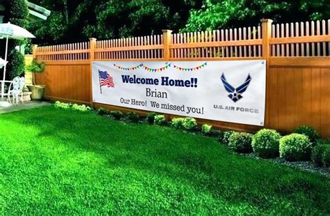 Welcome Home Banner, Military Banner, Military Homecoming, Good Luck ...