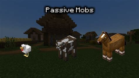 Passive Mobs in Minecraft: Types & Behavior