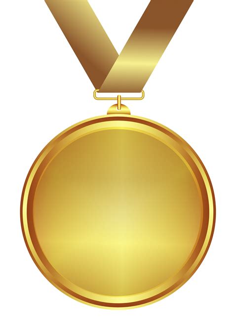 Medal Gold Design Transparent Background Decoration – Clean Public Domain