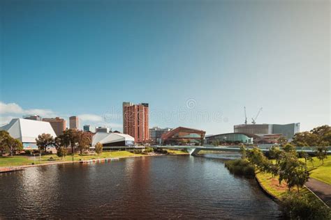 Adelaide City Skyline with Its Iconic Buildings Editorial Stock Photo - Image of accommodation ...