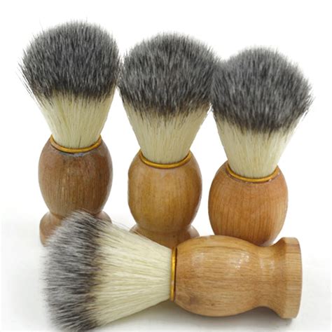 TOP 1pc Badger Hair Men's Shaving Brush Barber Salon Men Facial Beard ...