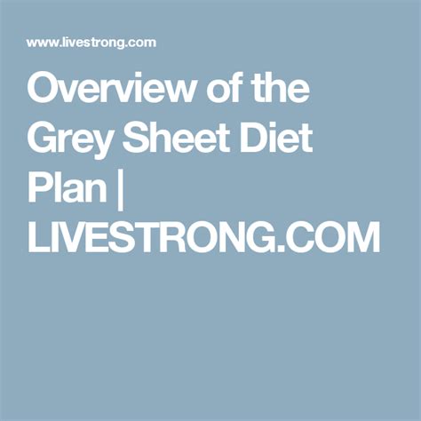 Printable Grey Sheet Food Plan - NewFreePrintable.net