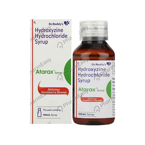 Atarax Syp - Uses, Side Effects, Dosage, Composition & Price | PharmEasy