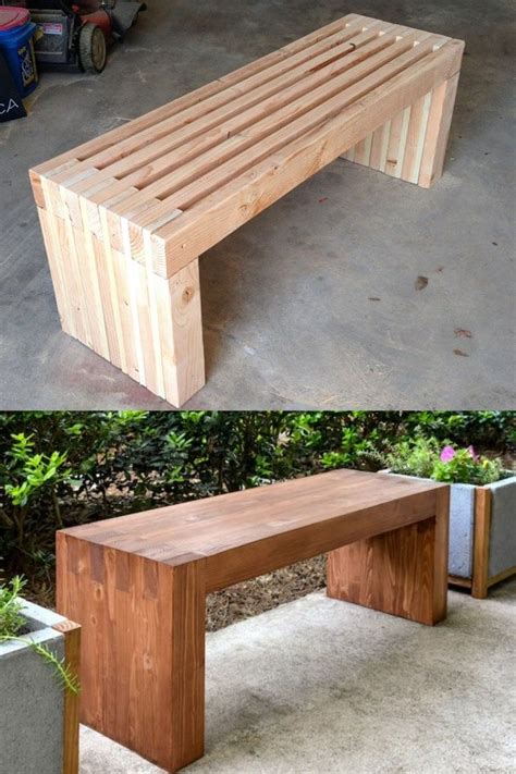 21 Gorgeous Easy DIY Benches (Indoor & Outdoor!) | Garden bench diy ...