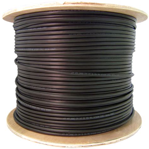 6 Fiber Indoor/Outdoor Fiber Optic Cable, Multimode, 62.5/125, Black, Riser Rated, Spool, 1000 ...