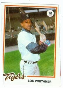 Lou Whitaker baseball card (Detroit Tigers) 1978 Topps Burger King #13 ...