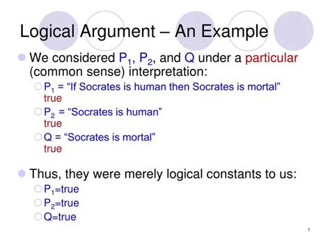 PPT - Logical Argument – An Example PowerPoint Presentation, free ...