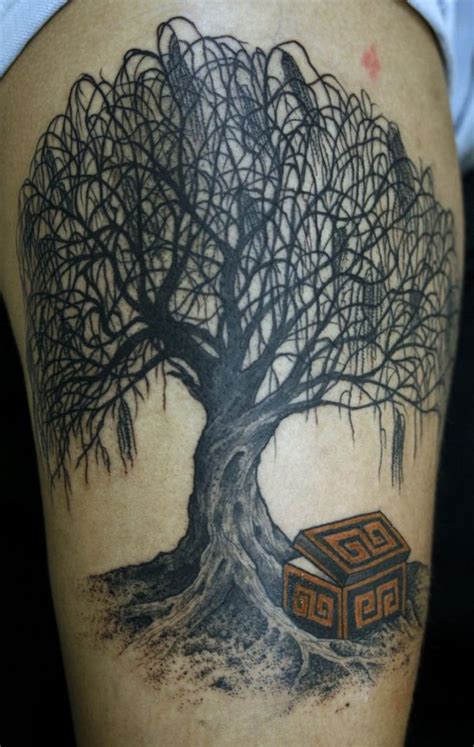 Weeping Willow Tattoo Designs, Ideas and Meaning - Tattoos For You