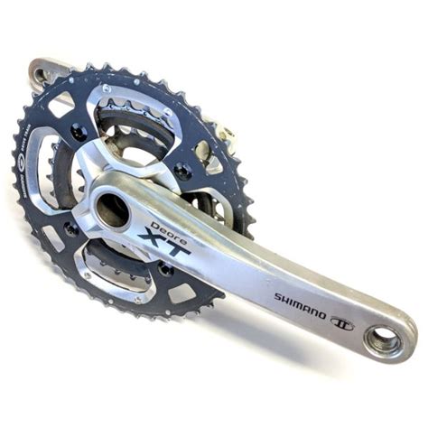 Shimano Deore XT FC-M770 Mega 9 Speed HollowTech-II Triple Crankset 44T ...