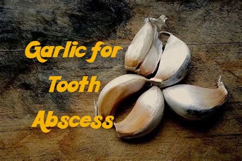 Garlic for Tooth Abscess