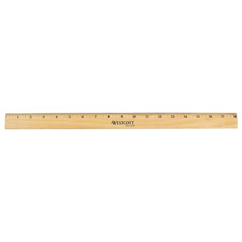 Amazon.com : Westcott 05018 Beveled Wooden Ruler with Single Metal Edge, 18 Inch : Office And ...