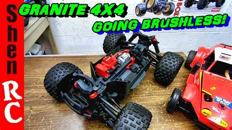 ARRMA GRANITE 4X4 BRUSHLESS UPGRADE CONVERSION - YouTube