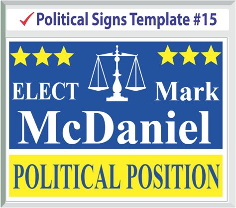 Political Signs Templates