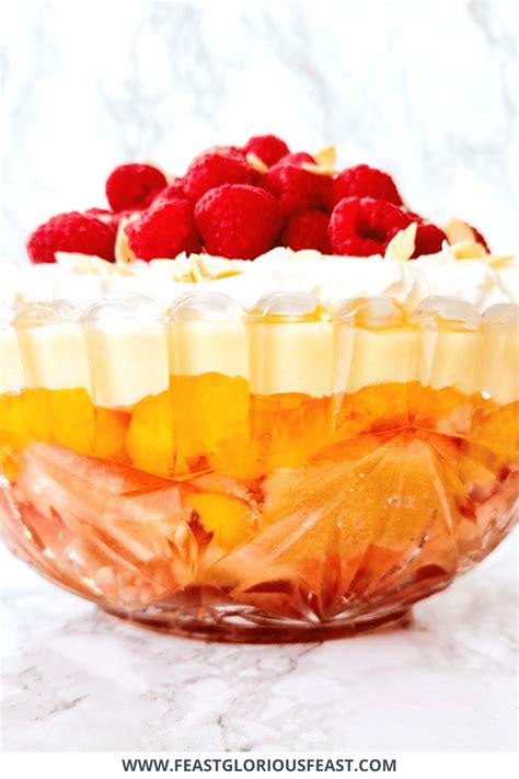 Easy Sherry Trifle with Jelly & Sponge Fingers – Feast Glorious Feast