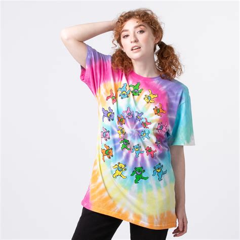 Womens Grateful Dead Marching Bears Tee - Tie Dye | Journeys