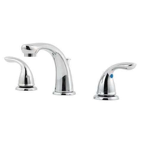 Pfister Pfirst Series 8 in. Widespread 2-Handle Bathroom Faucet in Polished Chrome-LG149-6100 ...